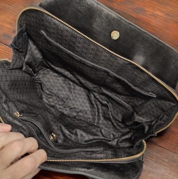 CHARMING CHARLIE Stencilled Studded Large Satchel Handbag - Picture 8 of 12